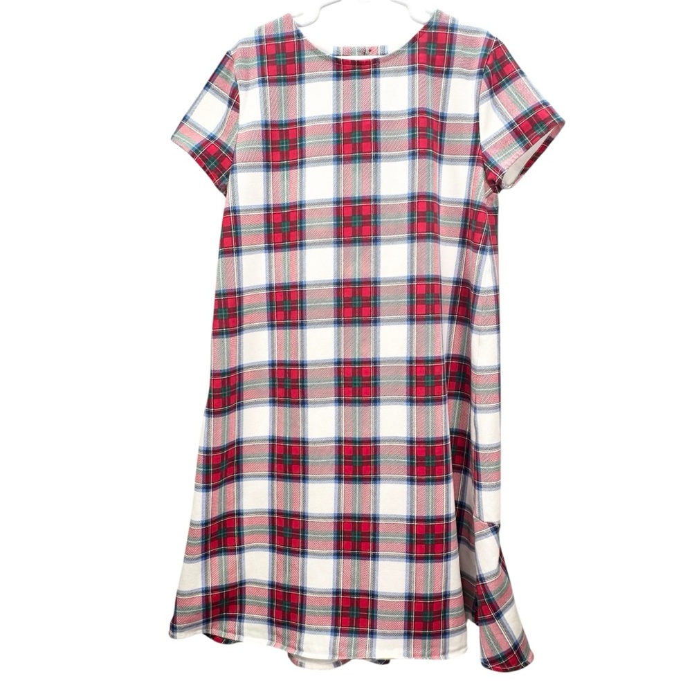 Vineyard Vines Tartan Plaid Short Sleeve Dress, Large - Picture 3 of 9